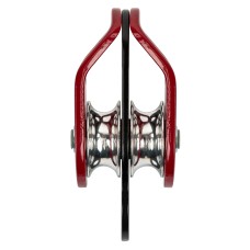 Блок-ролик двойной алюминиевый с подшипником